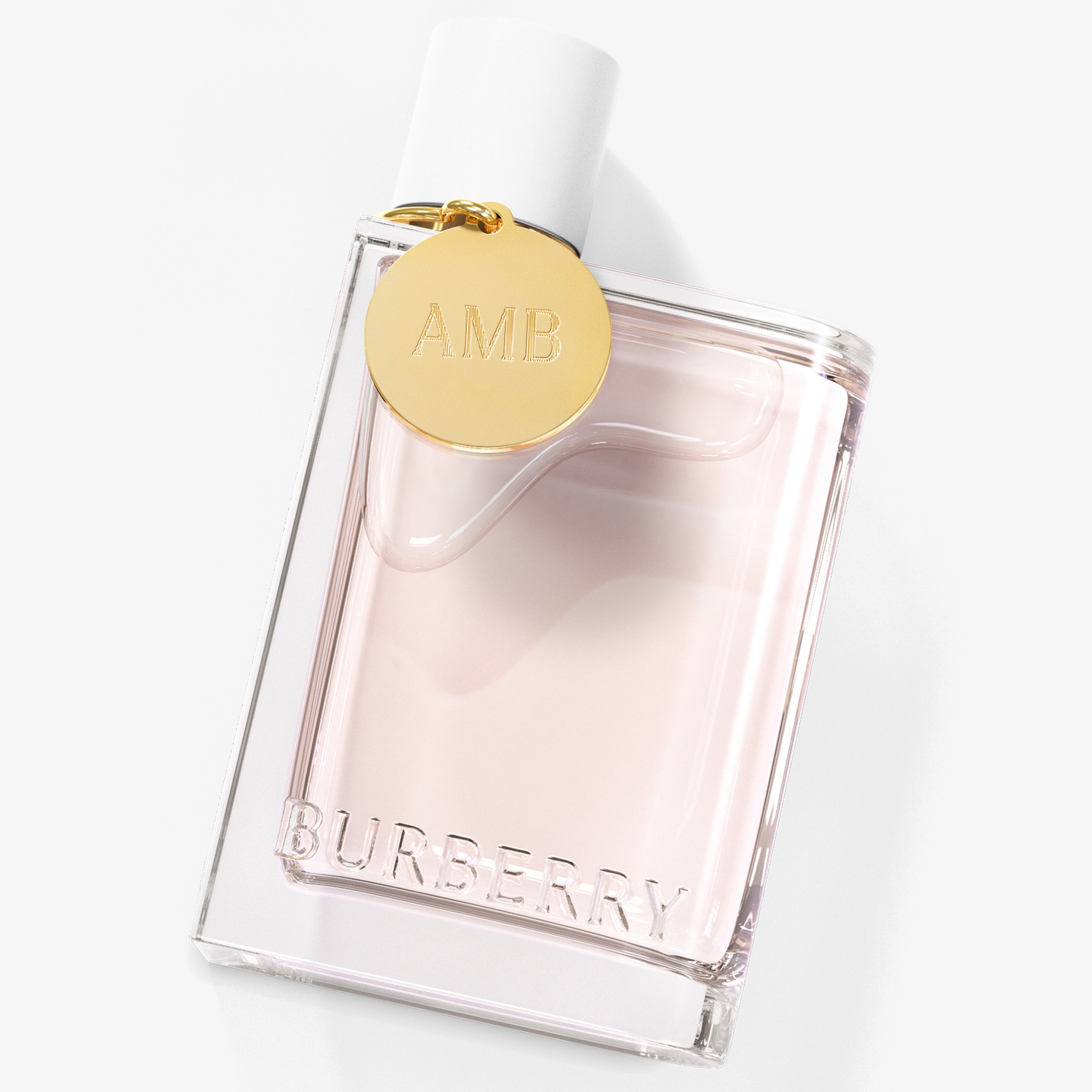 Burberry perfume bottle with gold AMB tag