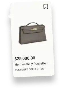 Hermes Kelly Pochette handbag priced at $25,000